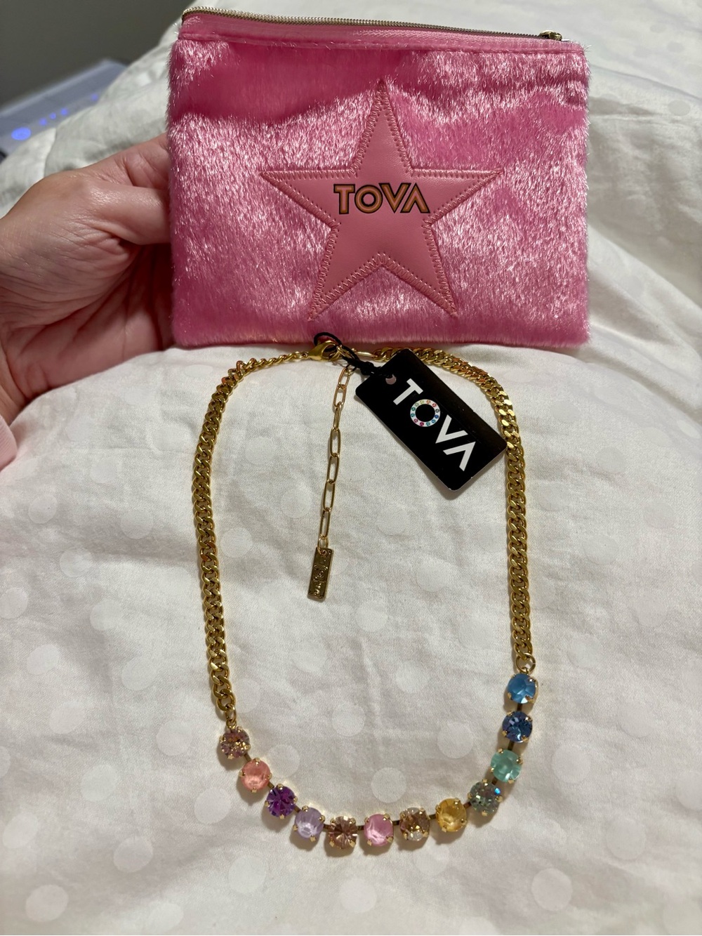 TOVA Mini Oakland Necklace in Fairy Dust Mix - Picture 3 of 9